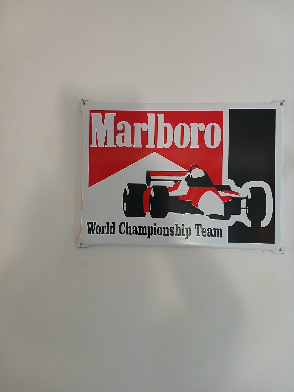 Ensil plaat Marlboro f1, Ophalen of Verzenden, Zo goed als nieuw, Formule 1