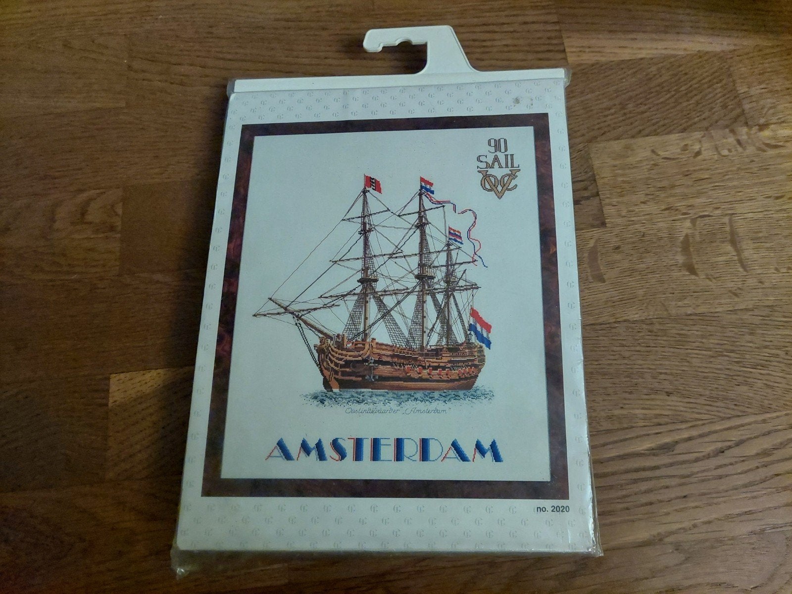 Thea Gouverneur Borduurpakket 'Amsterdam' VOC Schip, Ophalen of Verzenden, Nieuw, Handborduren, Borduurpakket