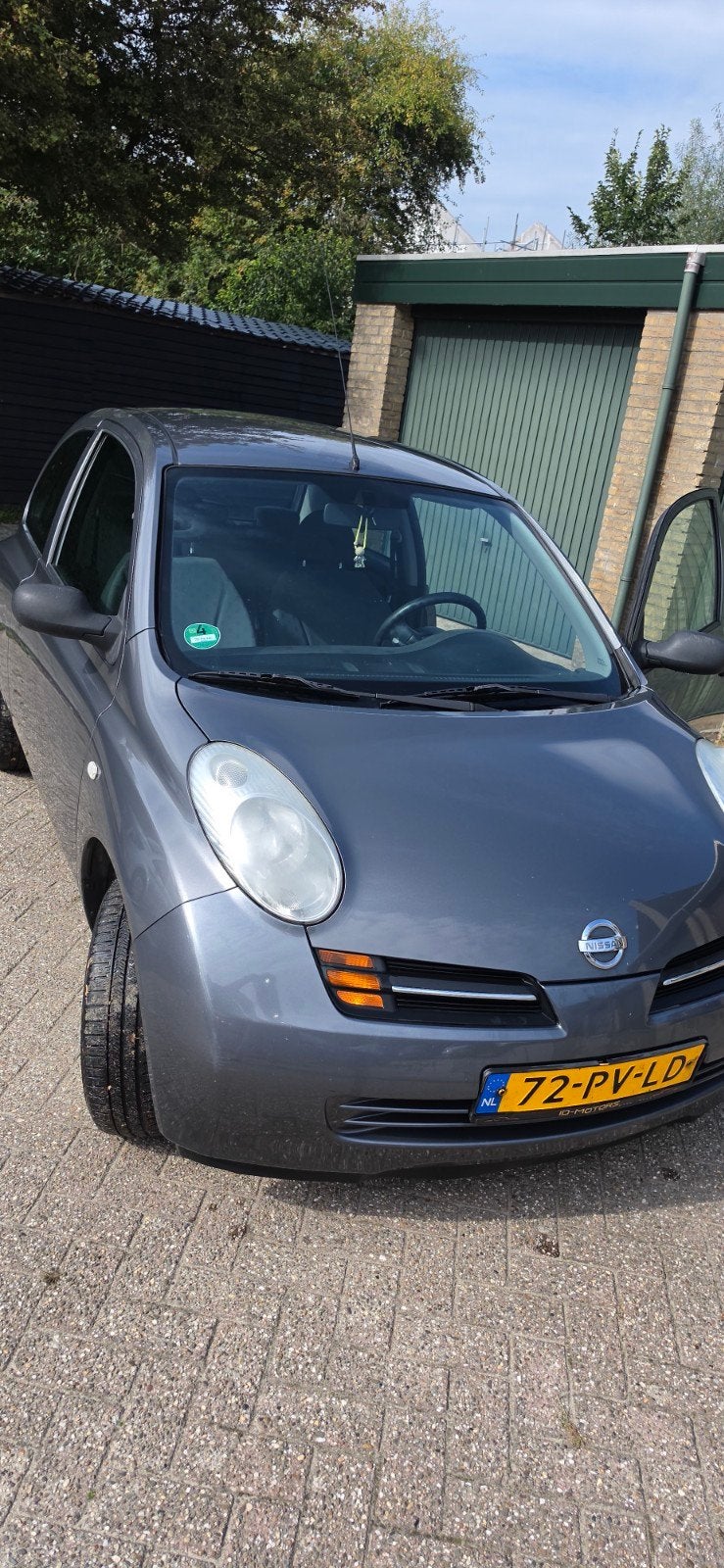 Nissan Micra 1.2 48KW 3DR 2004 Grijs, Auto's, 31 €/maand, 4 cilinders, Origineel Nederlands, Micra