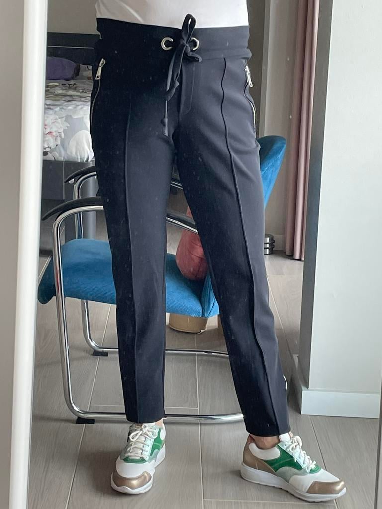 Jane Lushka zwarte broek, mt M, Ophalen of Verzenden, Zo goed als nieuw, Zwart, Lang