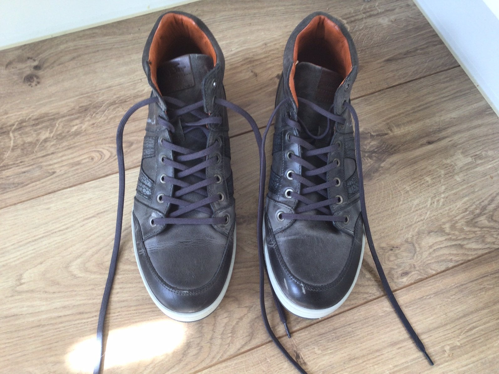 Van Lier hoge sneakers maat 45, Blauw, Van Lier, Ophalen of Verzenden, Zo goed als nieuw