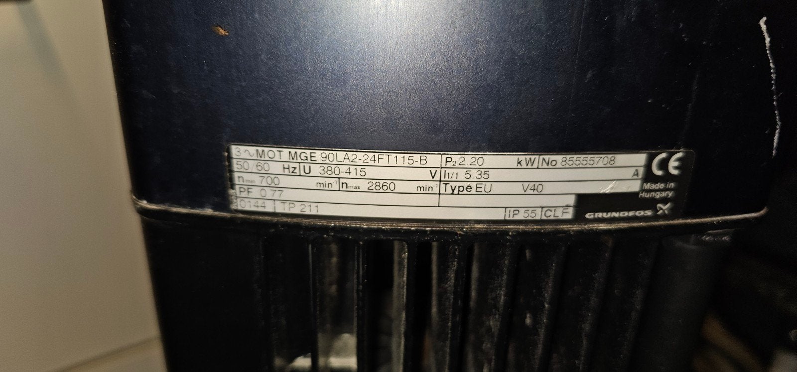 Grote waterpomp - Grundfos MGE 90L42-24F115-B, Ophalen of Verzenden