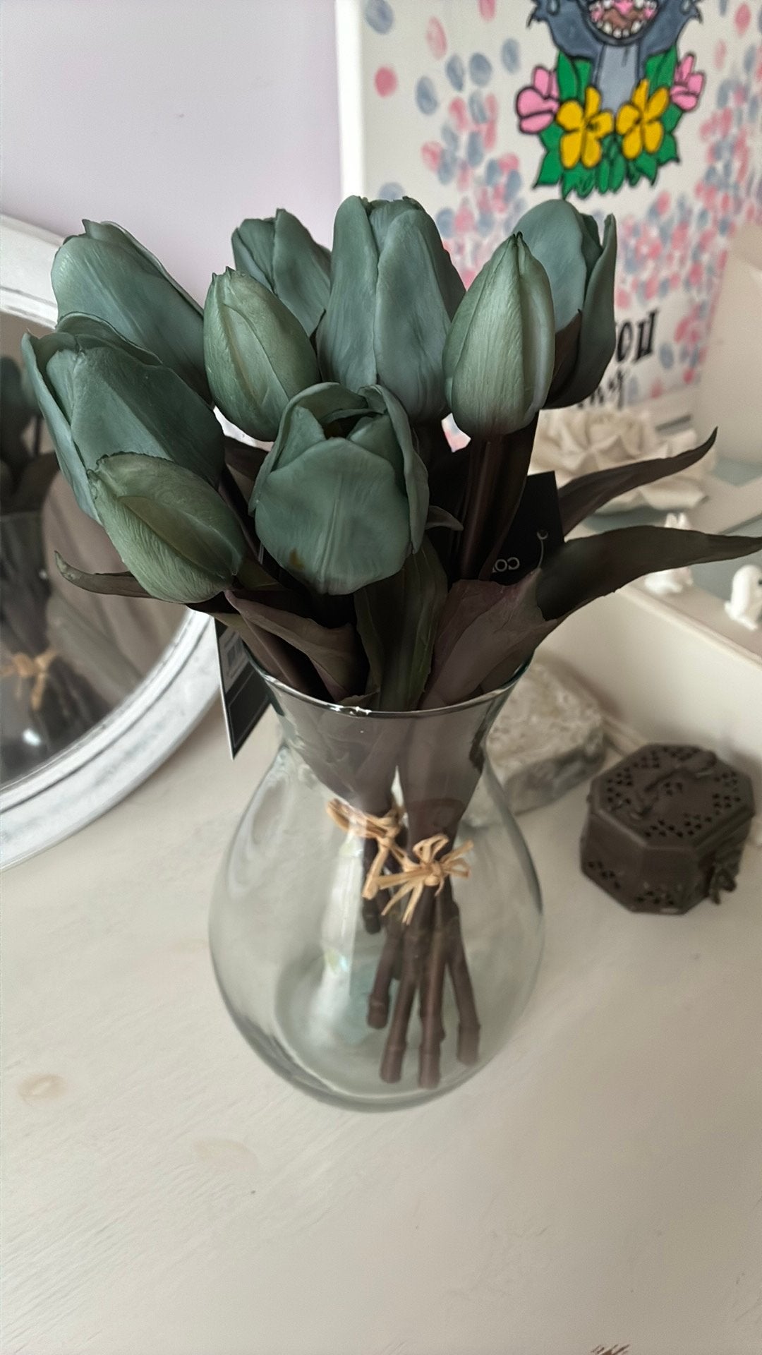 Kunst  bloemen, Huis en Inrichting, Ophalen of Verzenden, Zo goed als nieuw