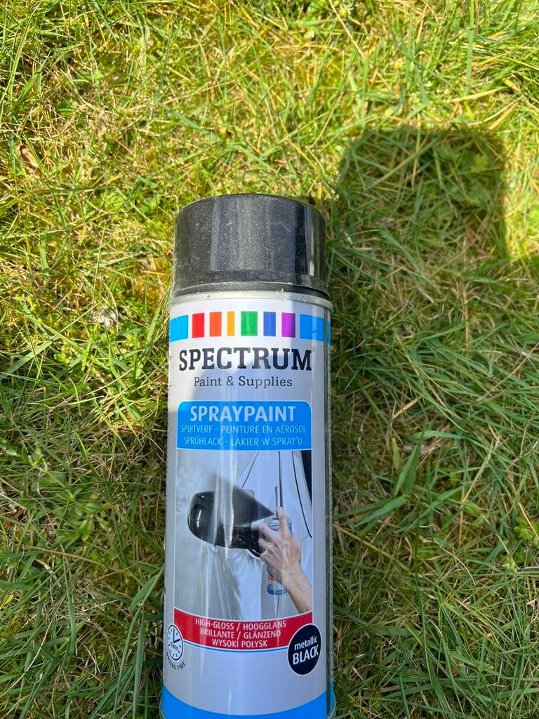 spectrum spray paint metallic black. Nieuw, Ophalen of Verzenden, Nieuw