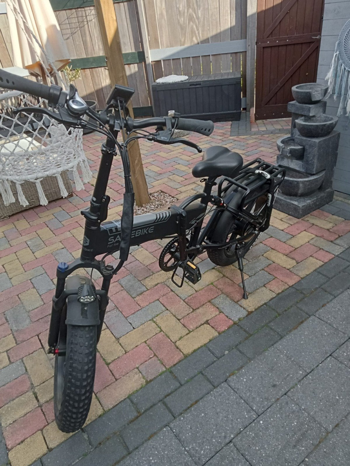 SAMEBIKE Fat Tire opvouwbare elektrische fiets, Zo goed als nieuw, Minder dan 47 cm, 30 tot 50 km per accu, Ophalen