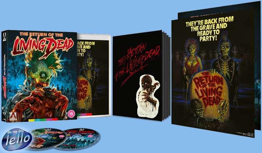 Blu-ray: Return of the Living Dead, LE (1985 Clu Gulager) UK, Cd's en Dvd's, Ophalen of Verzenden, Nieuw in verpakking, Horror