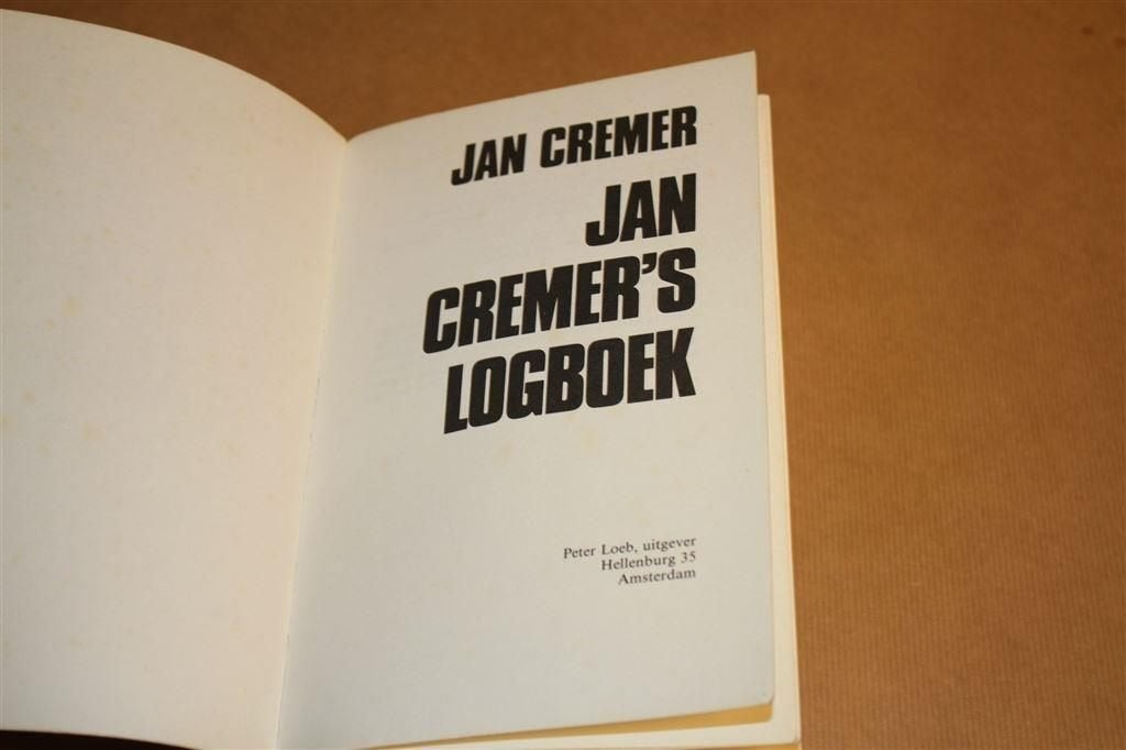 Jan Cremer\'s logboek. 1e druk 1978., Boeken, Ophalen of Verzenden, Gelezen