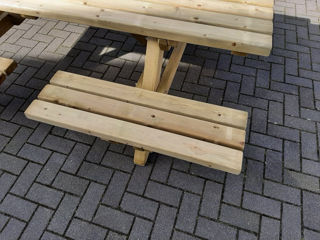 Talen picknicktafel 8 persoons open instap!!, Ophalen, Nieuw, Rechthoekig, Hout
