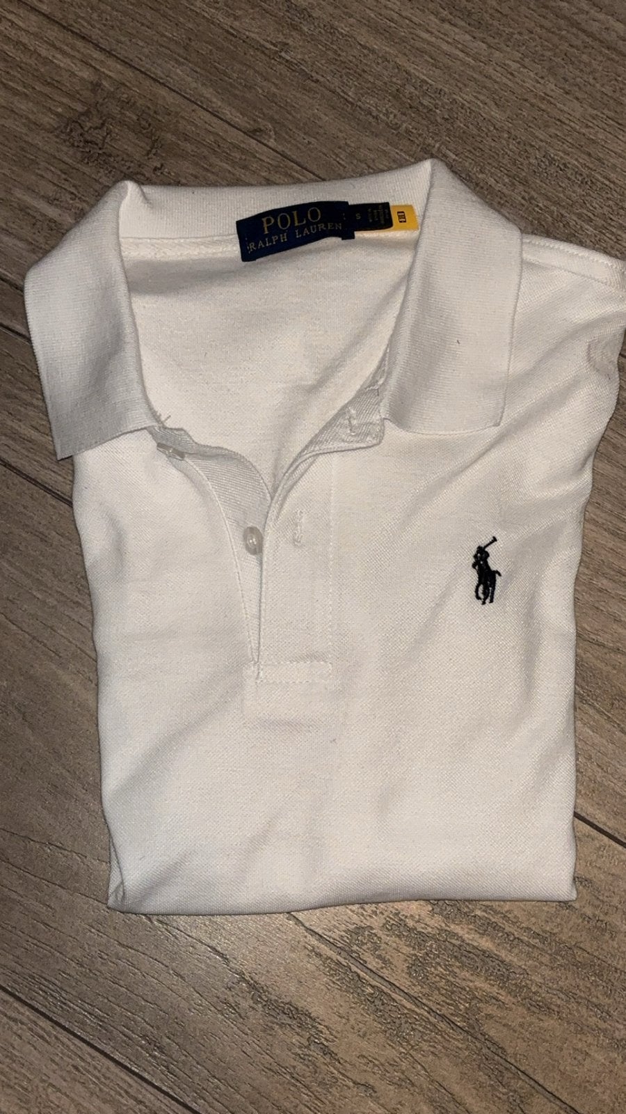 Ralph Lauren Wit Poloshirt - Maat S, Wit, Nieuw, Ophalen of Verzenden, Korte mouw