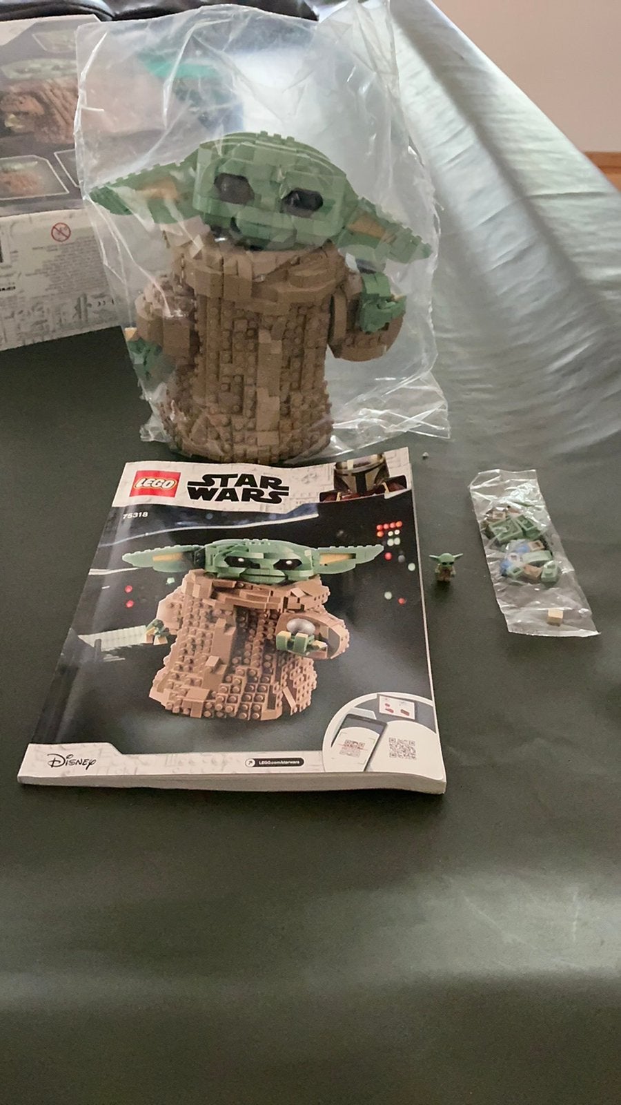LEGO Star Wars Het Kind Baby Yoda - 75318.Mist zwart plaatje, Ophalen of Verzenden, Zo goed als nieuw