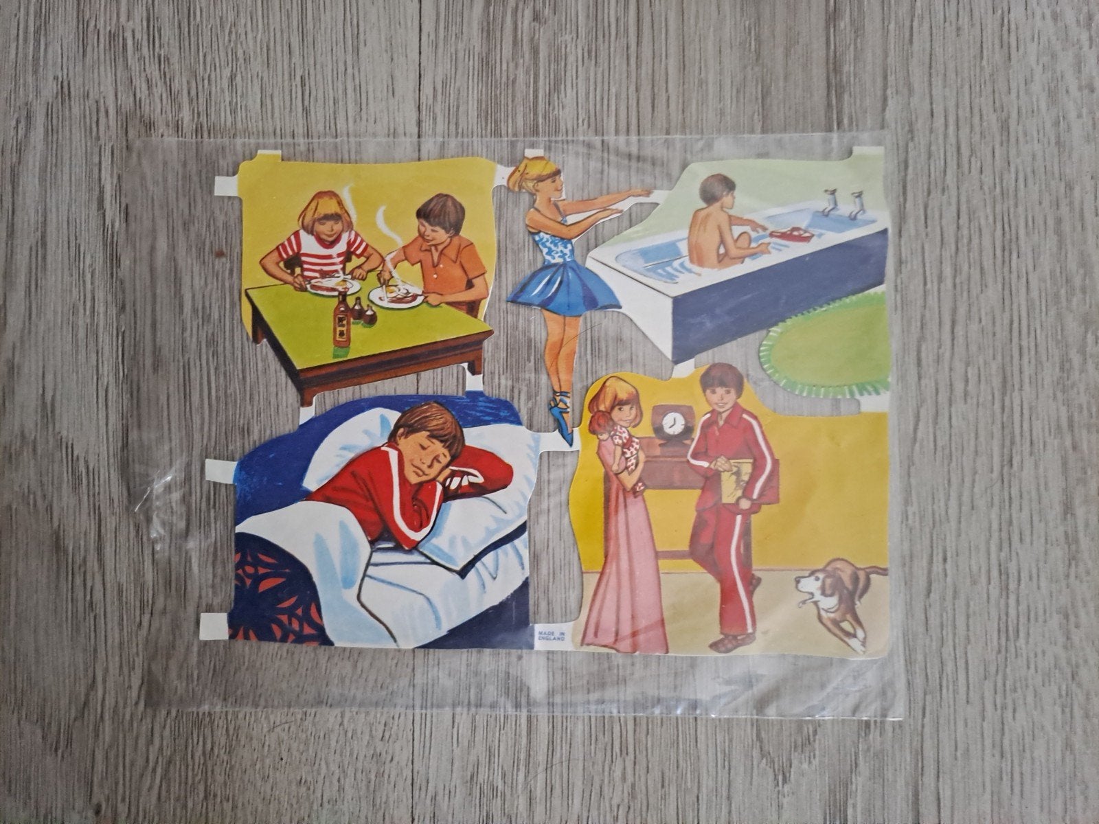 Vintage papieren plaatjes poëzie album, Verzamelen, Ophalen of Verzenden, Overige typen