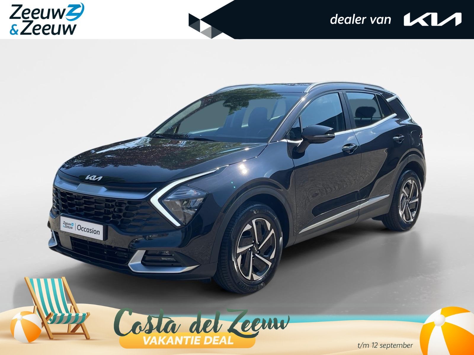 Kia Sportage 1.6 T-GDi Hybrid DynamicLine | Camera | Navi |, Auto's, Kia, 12 maanden, Stof, Gebruikt, Euro 6