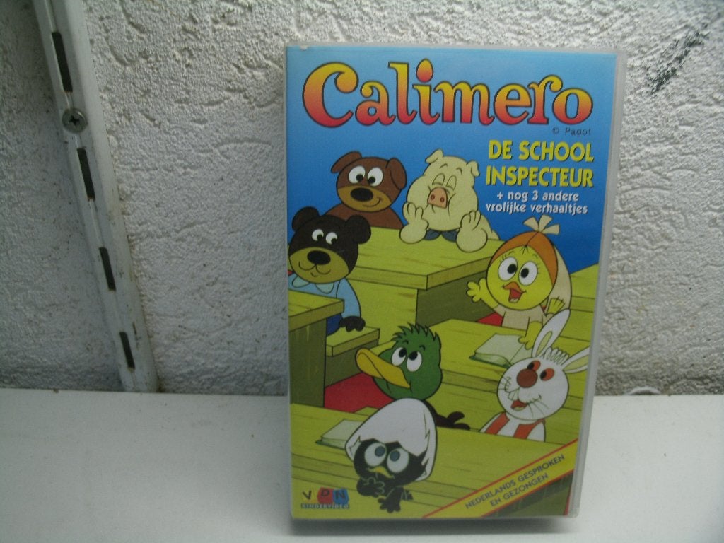 vhs 84a calimero de school inspecteur, Alle leeftijden, Ophalen of Verzenden, Zo goed als nieuw, Overige typen