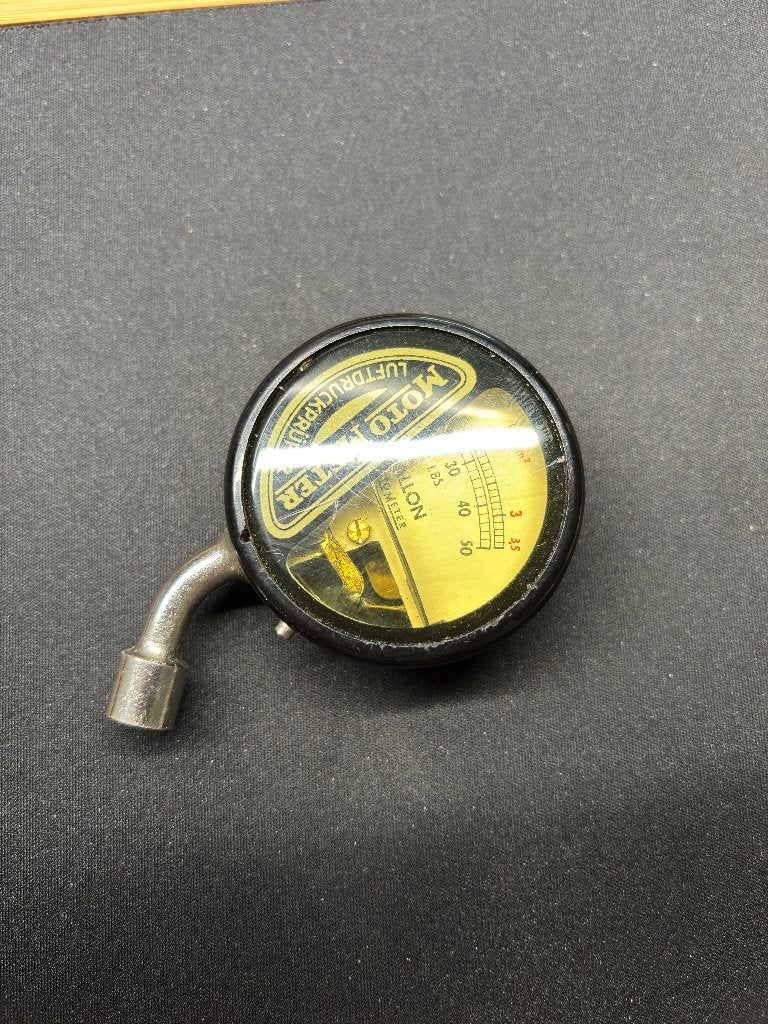 Vintage MotoMeter Ballon Bandenspanningsmeter met Etui, Ophalen of Verzenden, Gebruikt