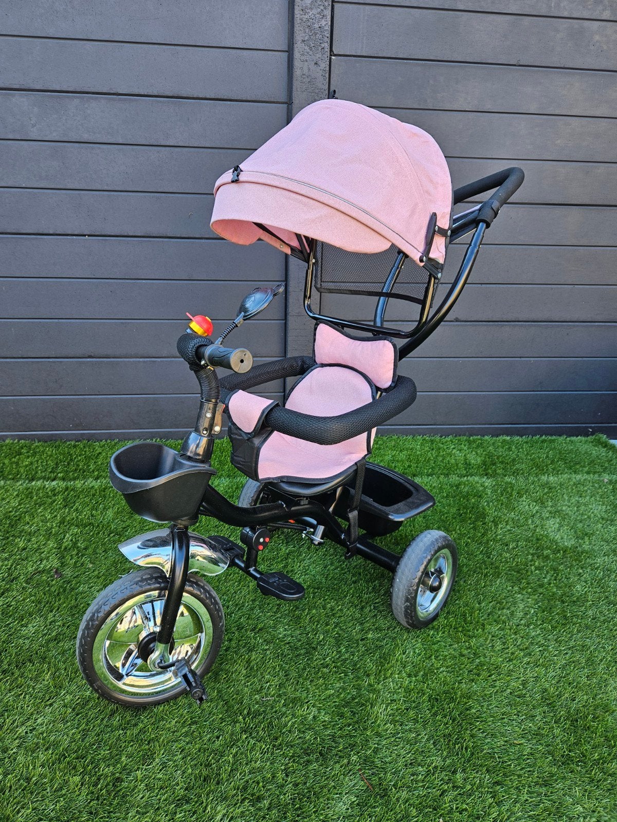 driewieler kinderfiets z.g.a.n., Ophalen, Zo goed als nieuw, Terugtraprem, Duwstang