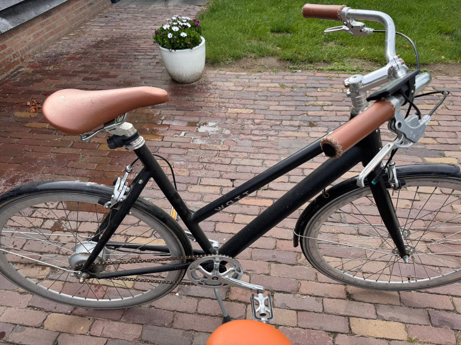 Watt fiets retromodel zwart maat L, Overige merken, Ophalen of Verzenden, Trommelrem, 53 tot 56 cm