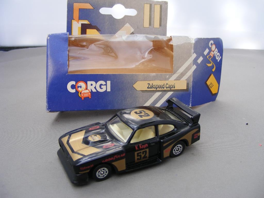 Ford capri zakspeed 3.0 S corgi j57 3 inch 1/64 k keyer, Ophalen of Verzenden, Zo goed als nieuw, Auto