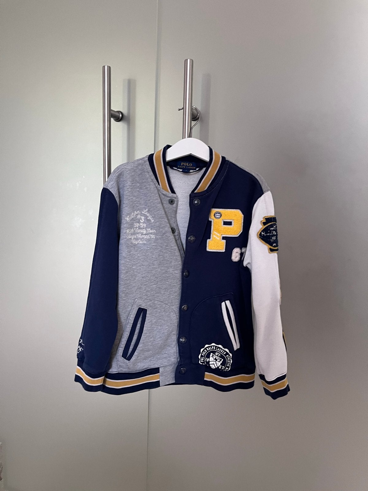 Polo Ralph Lauren Varsity Jacket - Jongens Maat 7, Ophalen of Verzenden, Zo goed als nieuw, Jongen, Jas