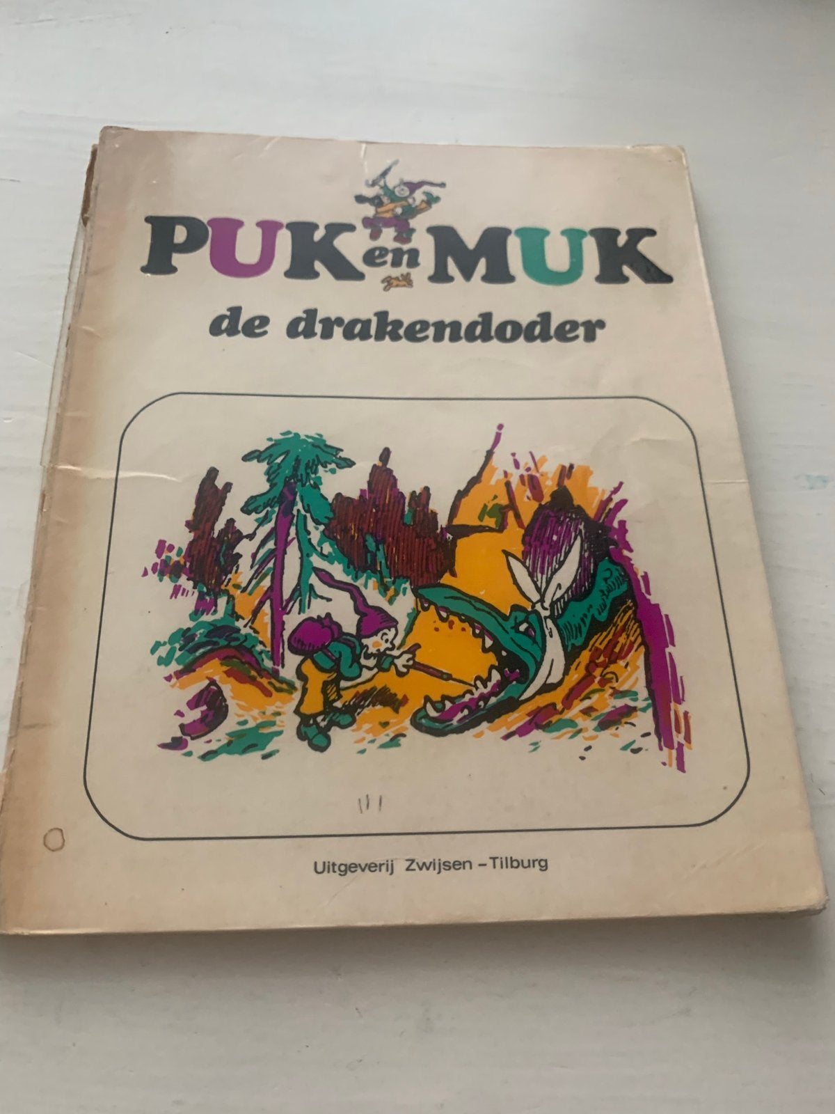 Puk en Muk de drakendoder - Vintage kinderboek, Ophalen of Verzenden, Gelezen, Fictie algemeen
