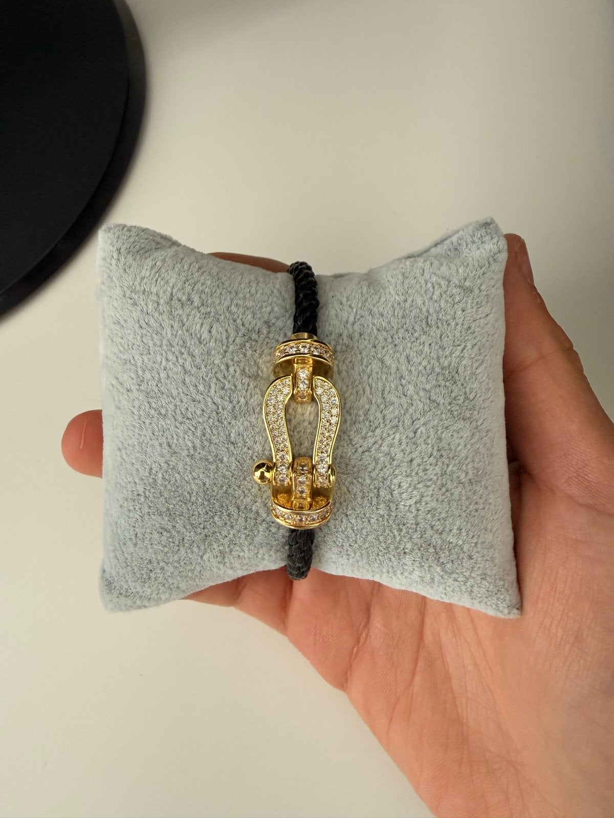 FRED Force Armband met Diamanten en Goud, Sieraden, Tassen en Uiterlijk, Ophalen, Zo goed als nieuw, Goud, Met bedels of kralen