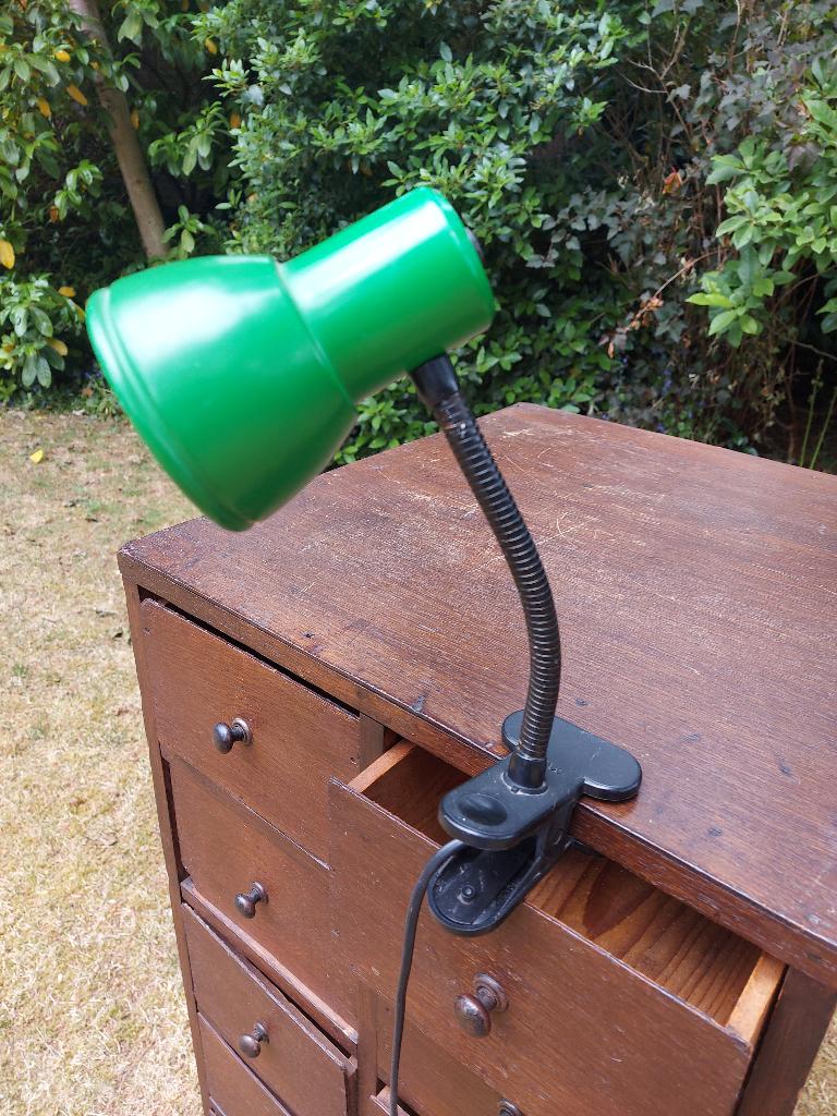 Groen Fase (Madrid) klemlampje, Gebruikt, Vintage, Ophalen of Verzenden, Minder dan 50 cm