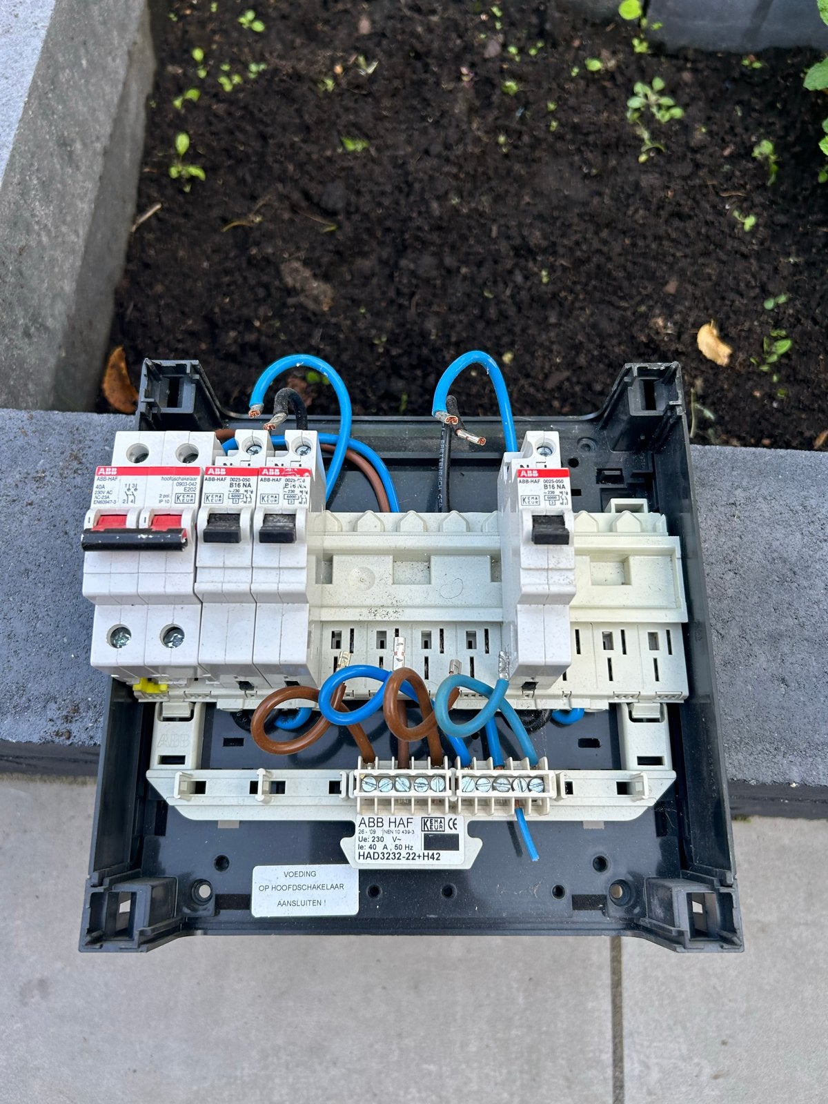 ABB HAF Groepenkast met aardlekautomaten, Ophalen of Verzenden, Gebruikt, ABB, Groepenkast