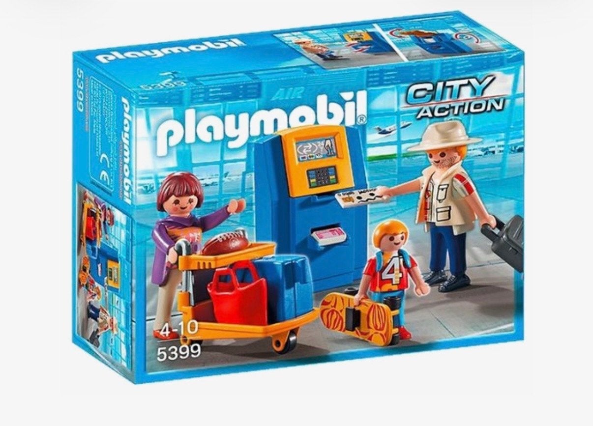 Playmobil Vakantiegangers aan incheckbalie - Set 5399, Complete set, Ophalen of Verzenden, Zo goed als nieuw, City action