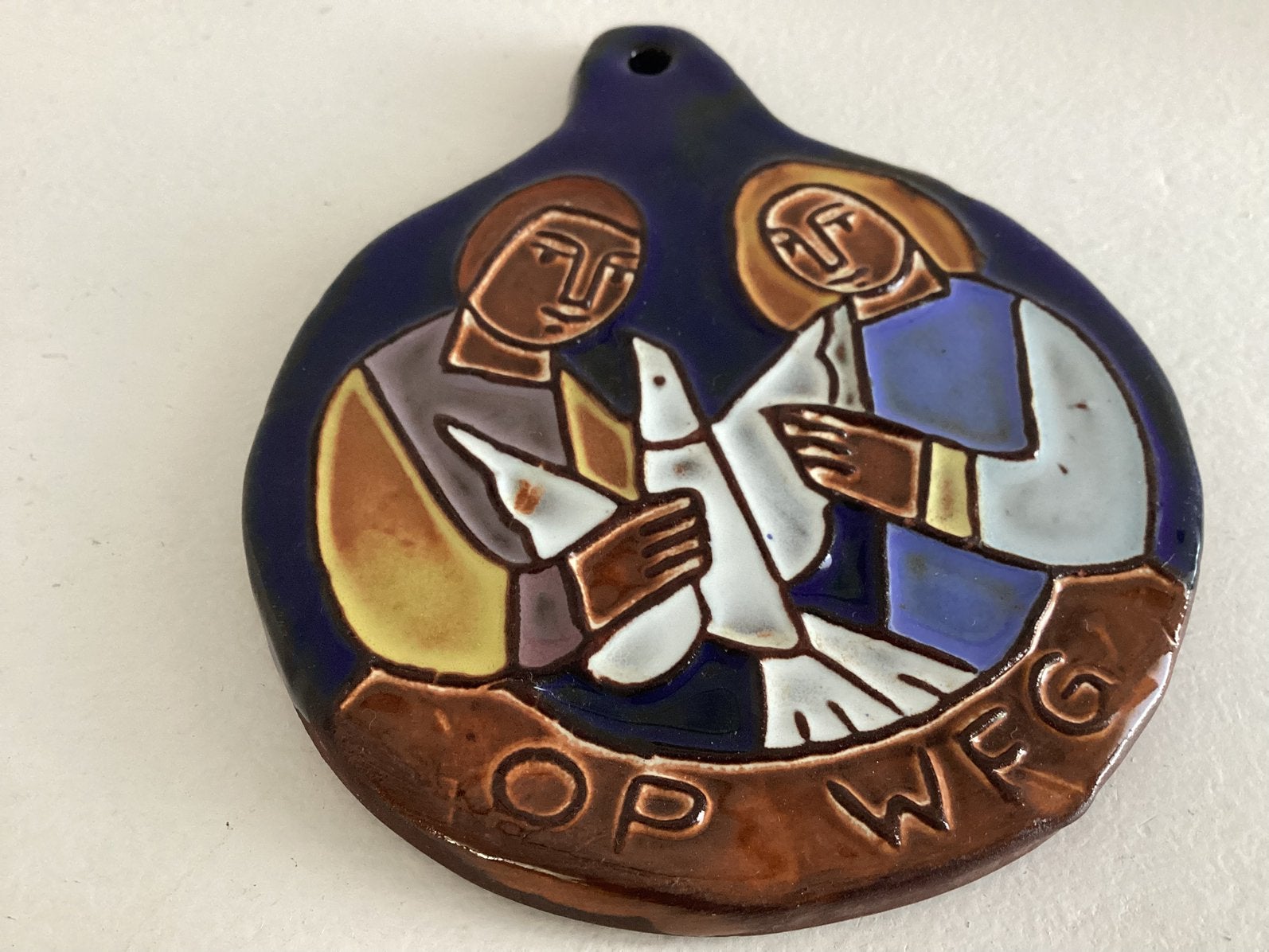Plaquette van pottenbakkerij  Oisterwijk, Ophalen of Verzenden, Zo goed als nieuw, Overige onderwerpen
