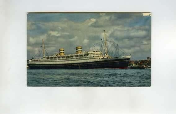scheepvaart-foto-H.A.L-nieuw amsterdam..zwarte romp, Ophalen of Verzenden, Zo goed als nieuw, Motorboot, Boek of Tijdschrift