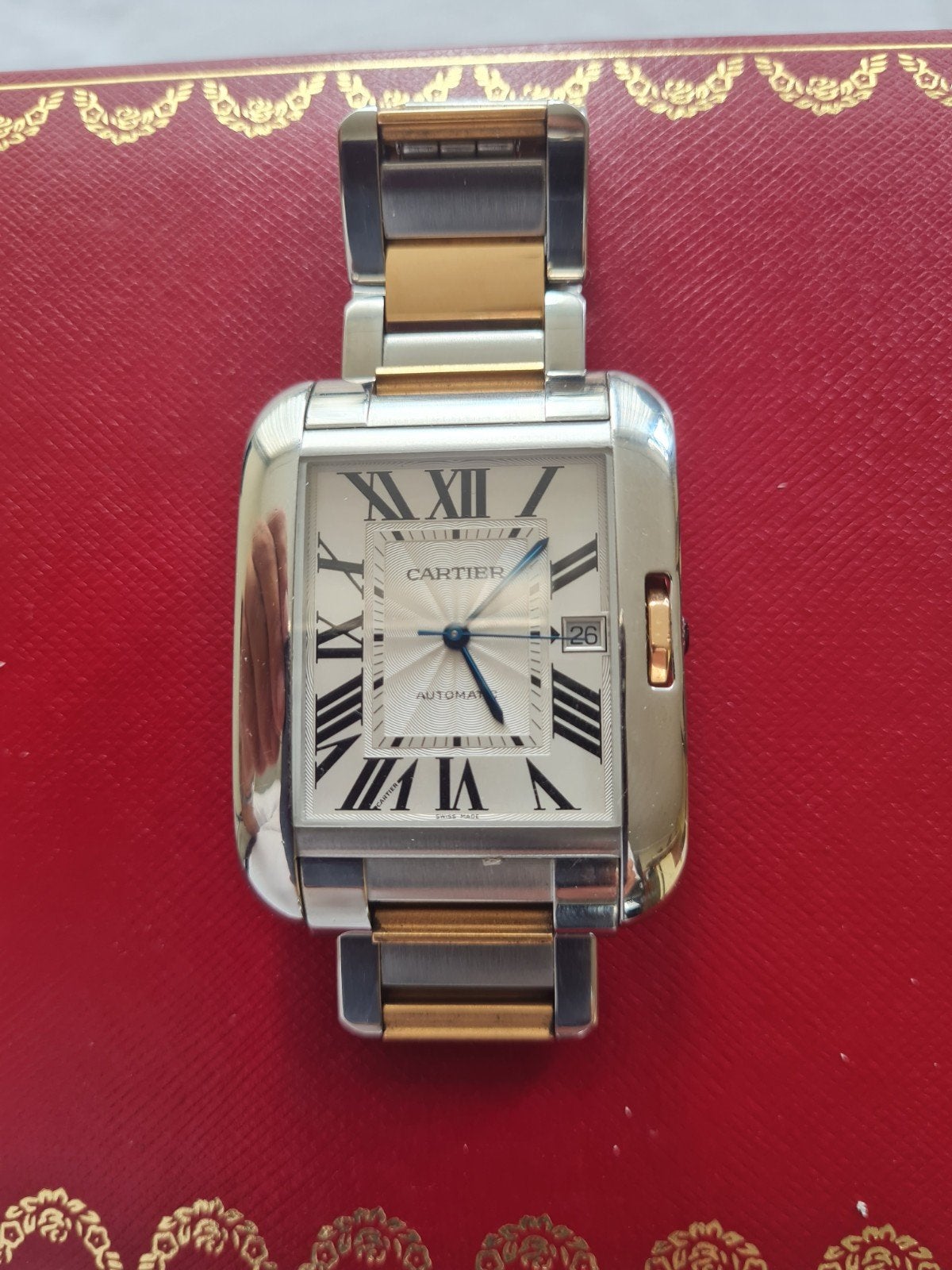 Cartier Tank  XL, Overige merken, Staal, Staal, Polshorloge