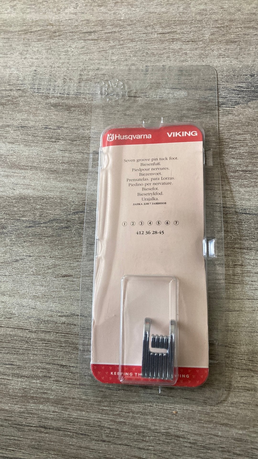 Te koop Husqvarna biezenvoet, Ophalen of Verzenden, Nieuw, Toebehoren, Husqvarna
