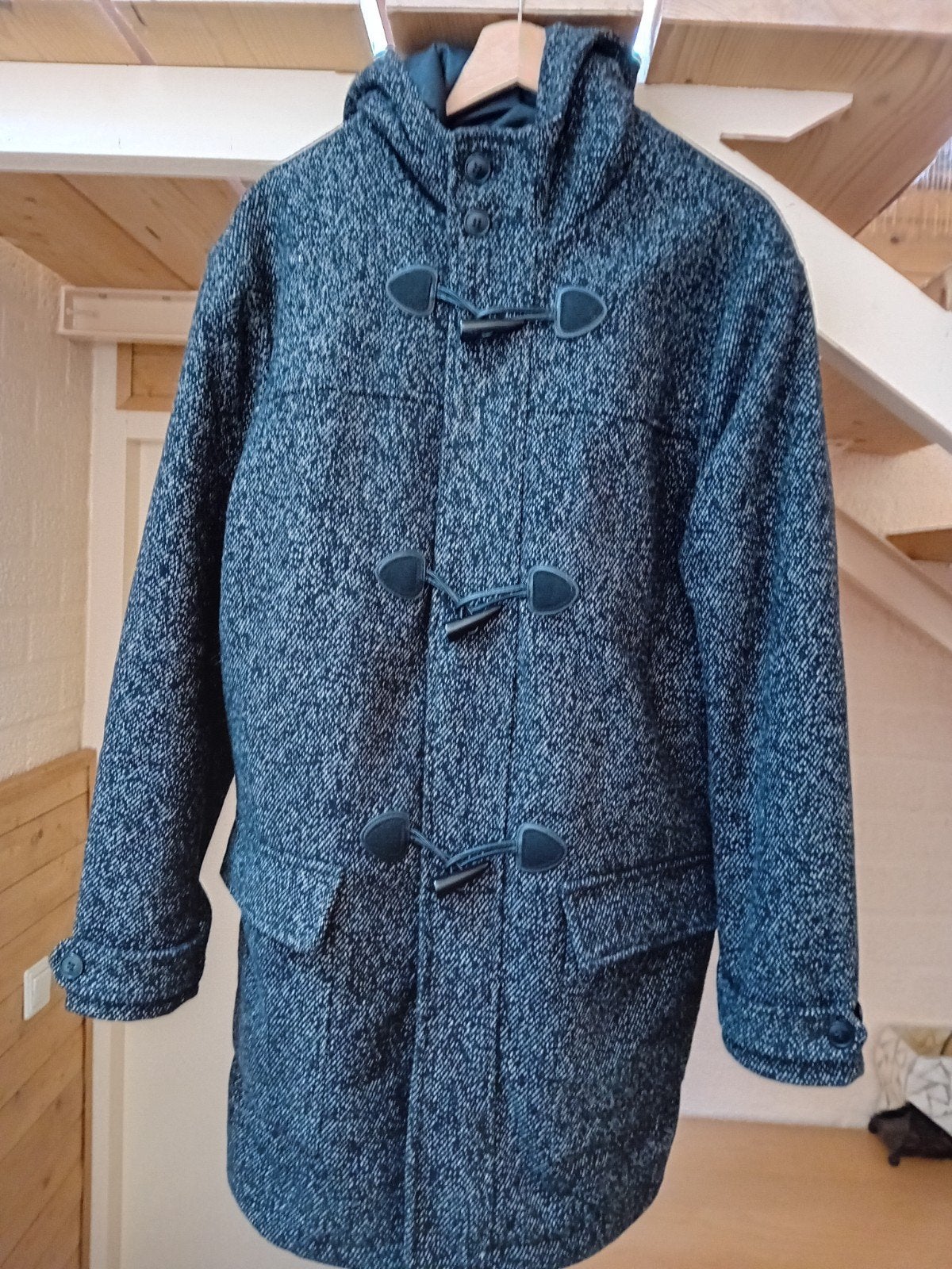 Clockhouse Duffle Coat/houtje touwtjejas - Zo goed als nieuw, Maat 48/50 (M), Zwart, Ophalen of Verzenden, Zo goed als nieuw