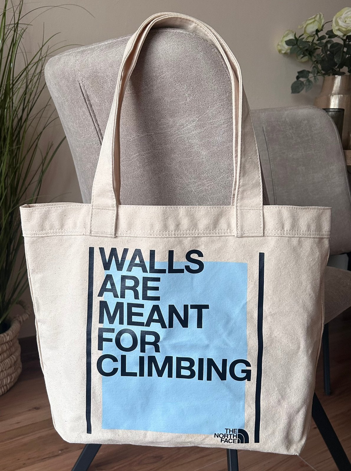 The North Face tote bag, Ophalen of Verzenden, Zo goed als nieuw, Beige, Shopper