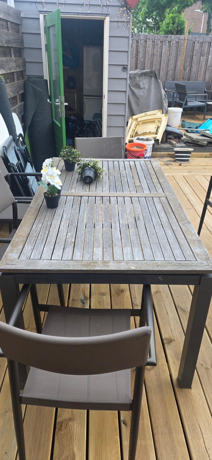 houten tafel van Hartman, Ophalen, Zo goed als nieuw, Hout, Eettafel