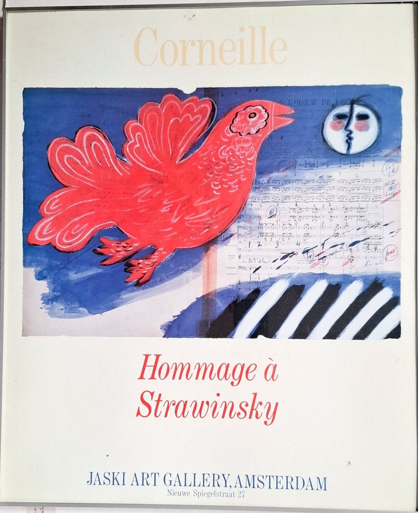 Hommage a Strawinsky, Gestempeld, Ophalen of Verzenden, Abstract, Lithografie