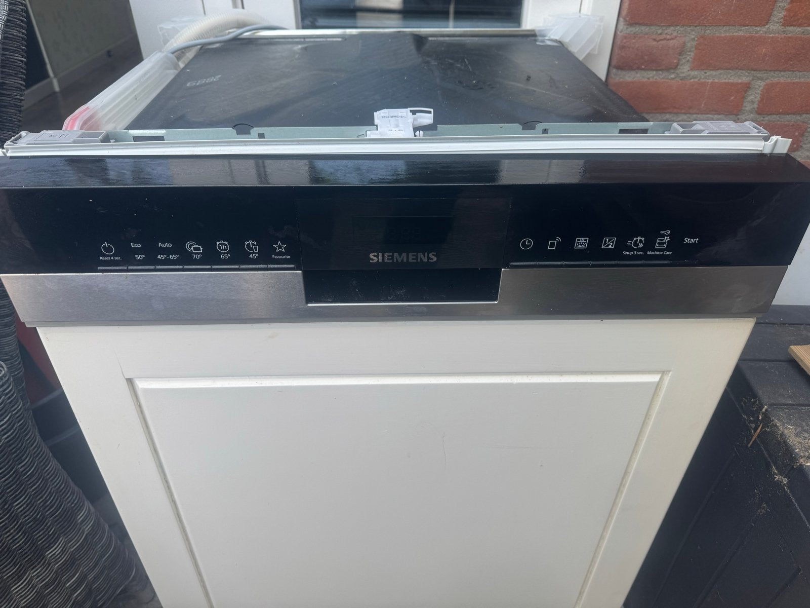 Siemens SN53HS60AE/13 Half Geïntegreerde Vaatwasser, Witgoed en Apparatuur, Ophalen, Eco programma, Minder dan 10 liter, Zo goed als nieuw