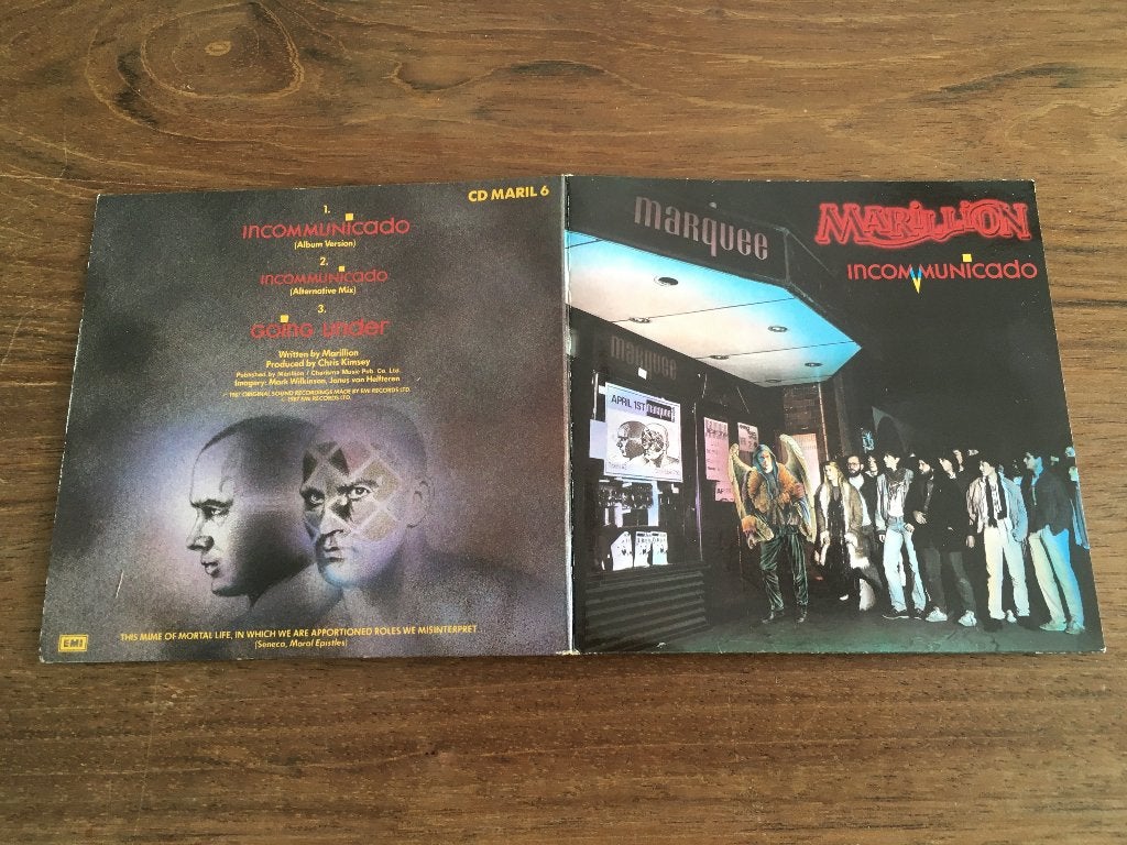 Cd Single Marillion Incommunicado Gatefold CDMARIL6 ( Fish ), Ophalen of Verzenden, Gebruikt, Rock en Metal