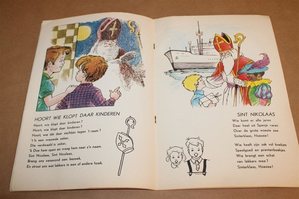 Sinterklaas Is Jarig — Vintage Kleurboek Jaren 70, Diversen, Gebruikt, -, -, Ophalen of Verzenden