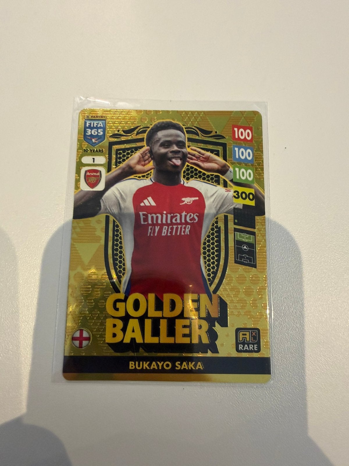 Bukayo Saka golden baller panini fifa 365, Ophalen of Verzenden, Nieuw, Plaatje