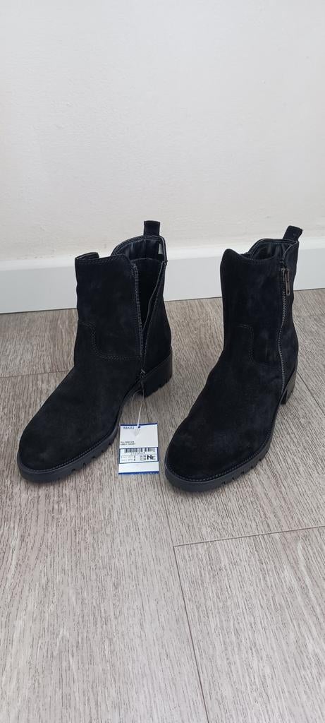 Mia Via Dames Enkellaarsjes Zwart Maat 38 Smal, Kleding | Dames, Schoenen, Lage of Enkellaarzen, Nieuw, Ophalen of Verzenden, Mia Via