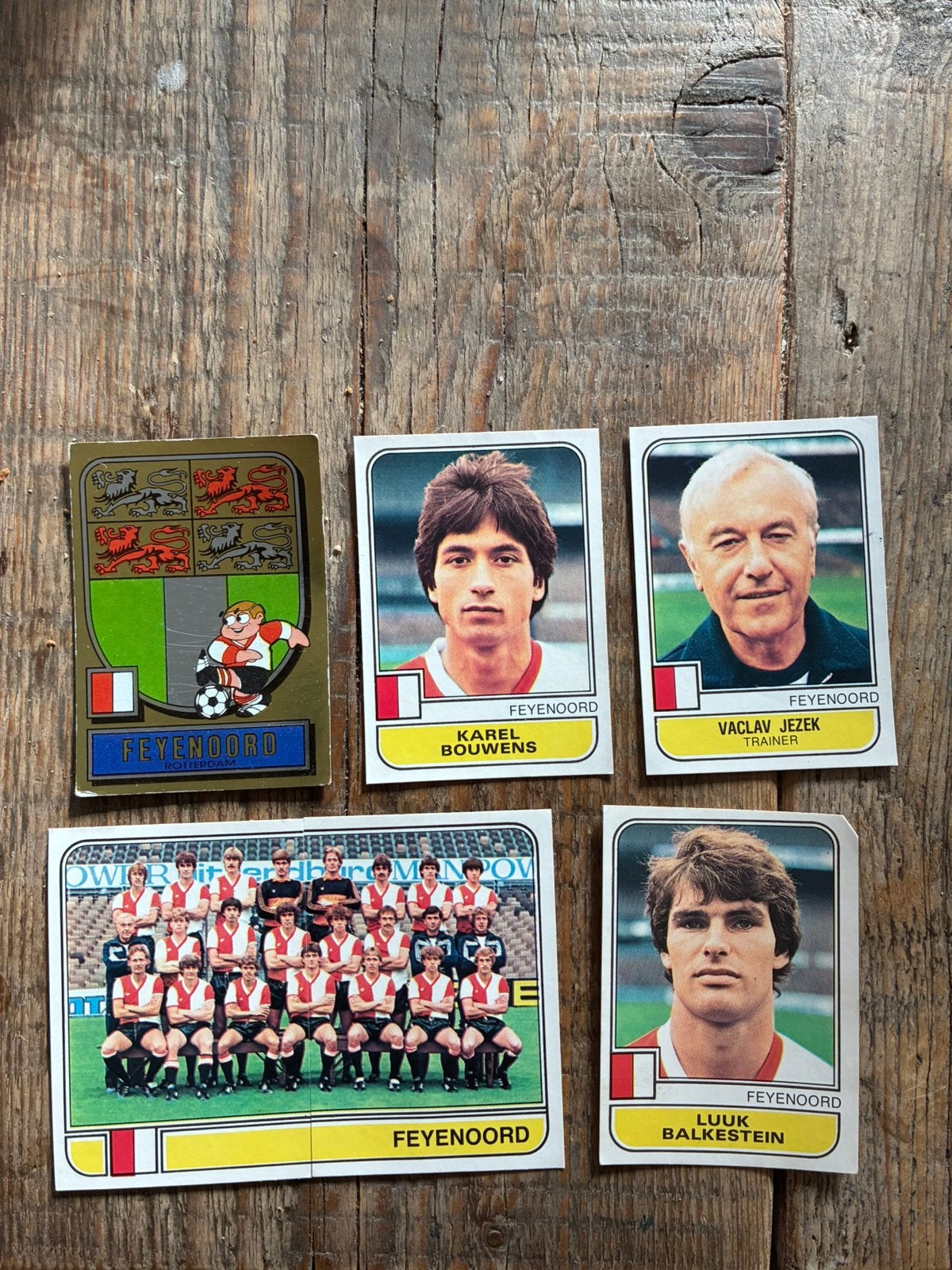 Panini Feyenoord Voetbal 82, Ophalen of Verzenden, Gebruikt, Meerdere stickers