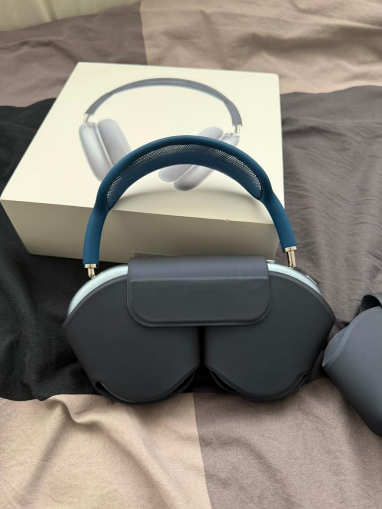 Airpods max sky blue with blue headband, Audio, Tv en Foto, Koptelefoons, Ophalen of Verzenden, Zo goed als nieuw, Overige merken