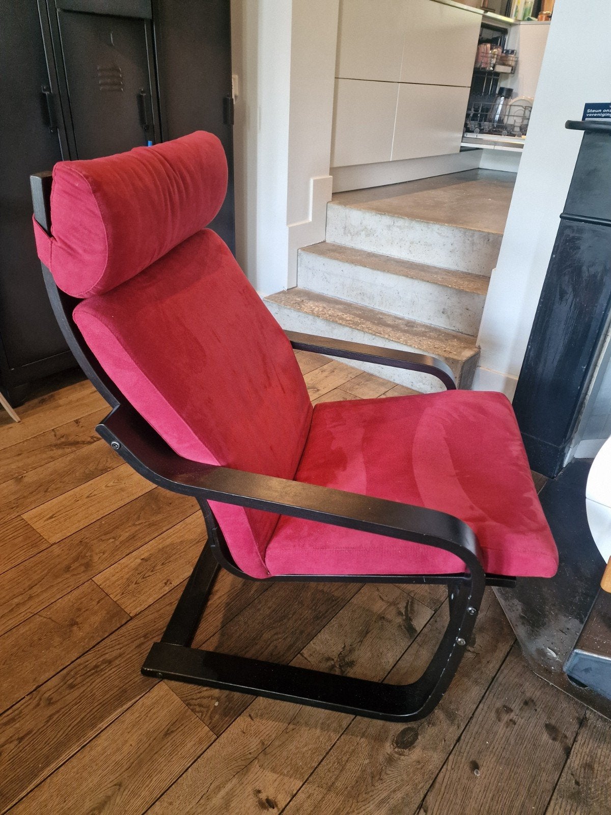 IKEA Poäng stoel, Huis en Inrichting, Ophalen, Hout, Gebruikt, Eén