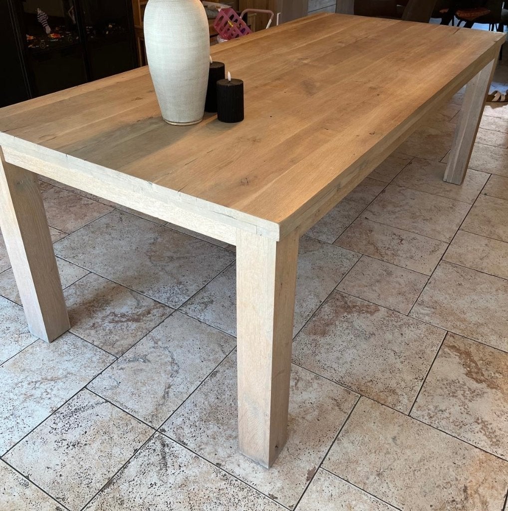 Eiken eettafel - Averno, Ophalen, Gebruikt, 200 cm of meer, 50 tot 100 cm