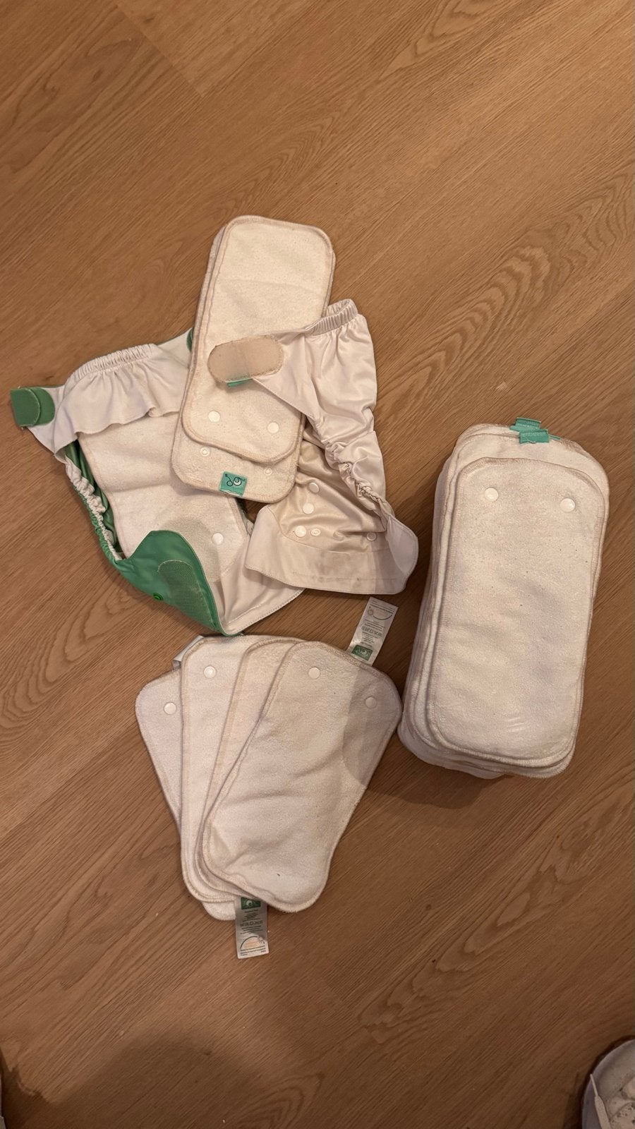Totsbots wasbare luiers peanut pad 14x en wrap 2x - maat 1, Kinderen en Baby's, Ophalen of Verzenden, Gebruikt