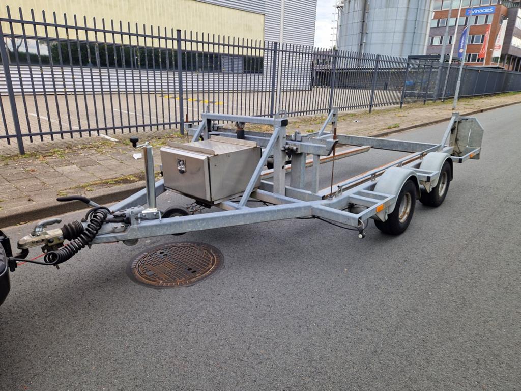 Container drager / afzet aanhanger, Ophalen, Gebruikt