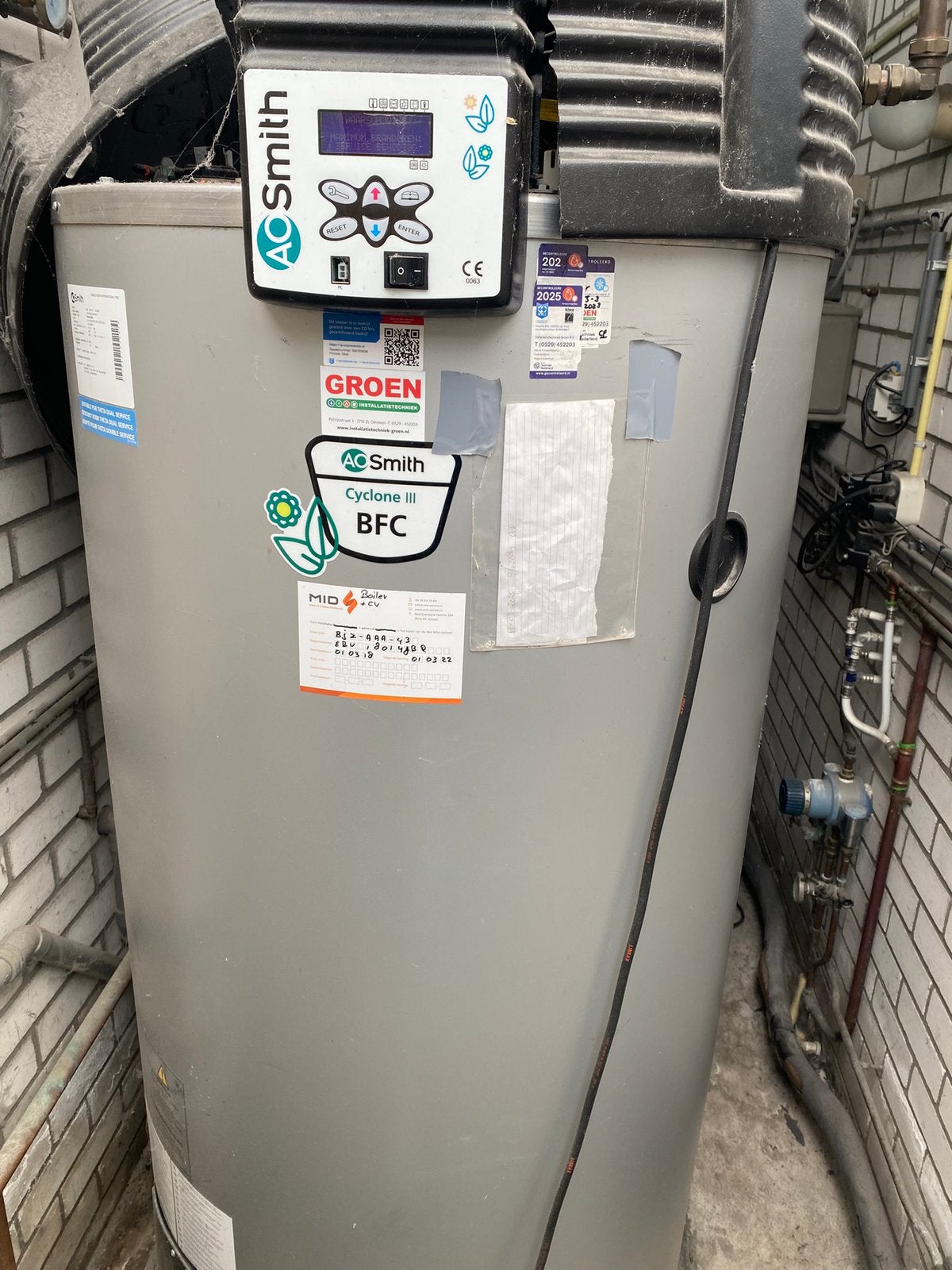 AO Smith boiler, Ophalen, Gebruikt, Cv-ketel of Combi-ketel, 80 cm of meer