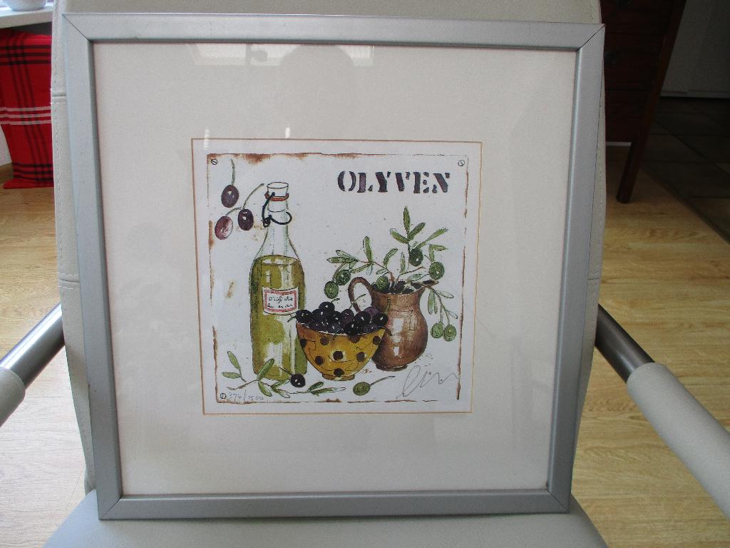 Zeefdruk - Alie Kruse-Kolk - OLYVEN - Enschede, Antiek en Kunst, Ophalen of Verzenden