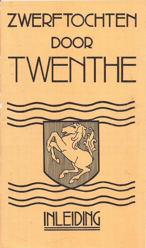 Zwerftochten door Twenthe Inleiding toeristische folder 50/6, Ophalen of Verzenden, 20e eeuw of later, Zo goed als nieuw