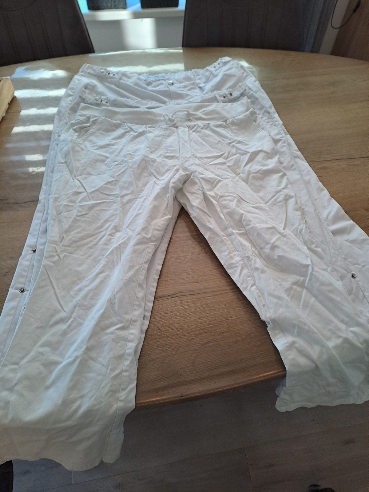 3 witte zorgbroeken maat XXL van ClinicDress en Alsico, Wit, ClinicDress, Alsico, Maat 46/48 (XL) of groter, Ophalen of Verzenden